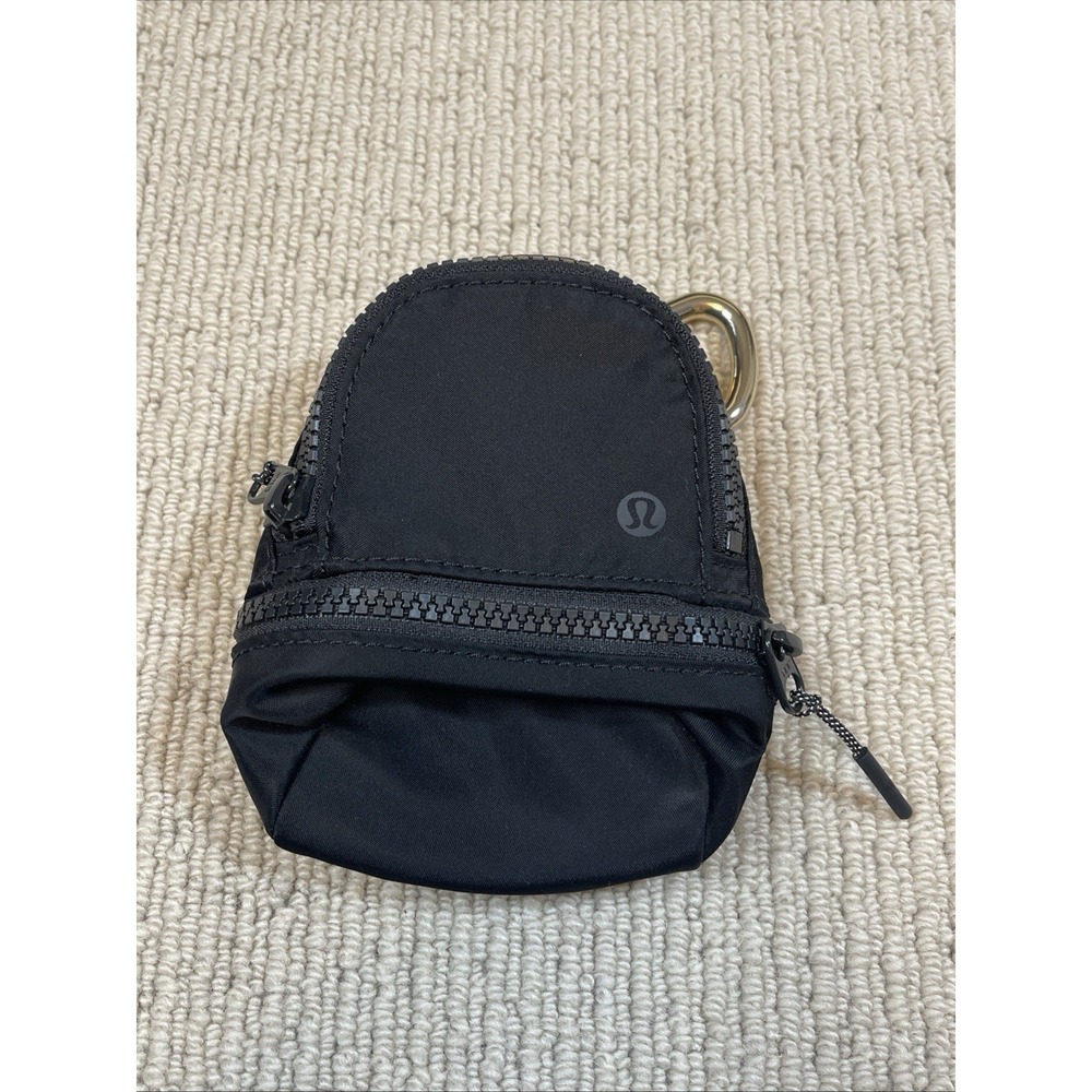 Lululemon Black City Adventurer Nano Backpack Gold Clip